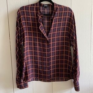 Theory Modern Silk Top Sz Small